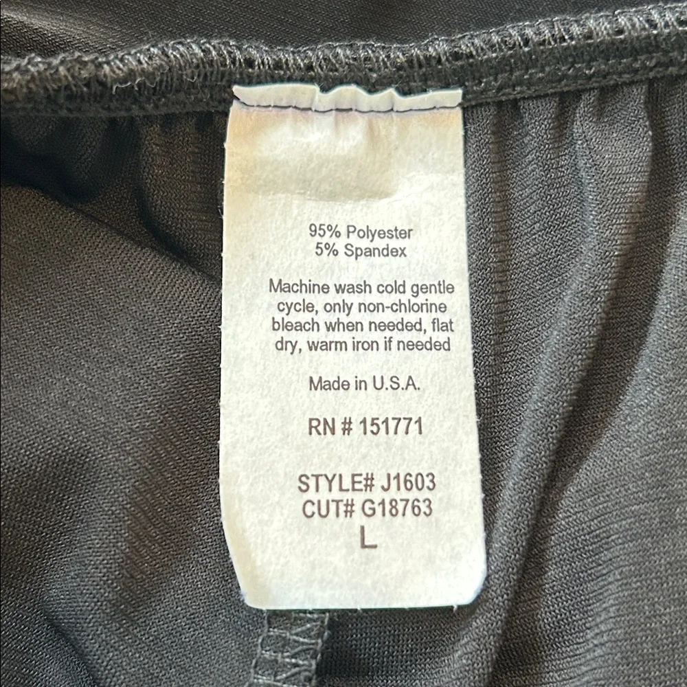 NWT Kayleigh Zenia Front Cross Strap Detail Jumpsuit Black Size Large - Picture 10 of 10